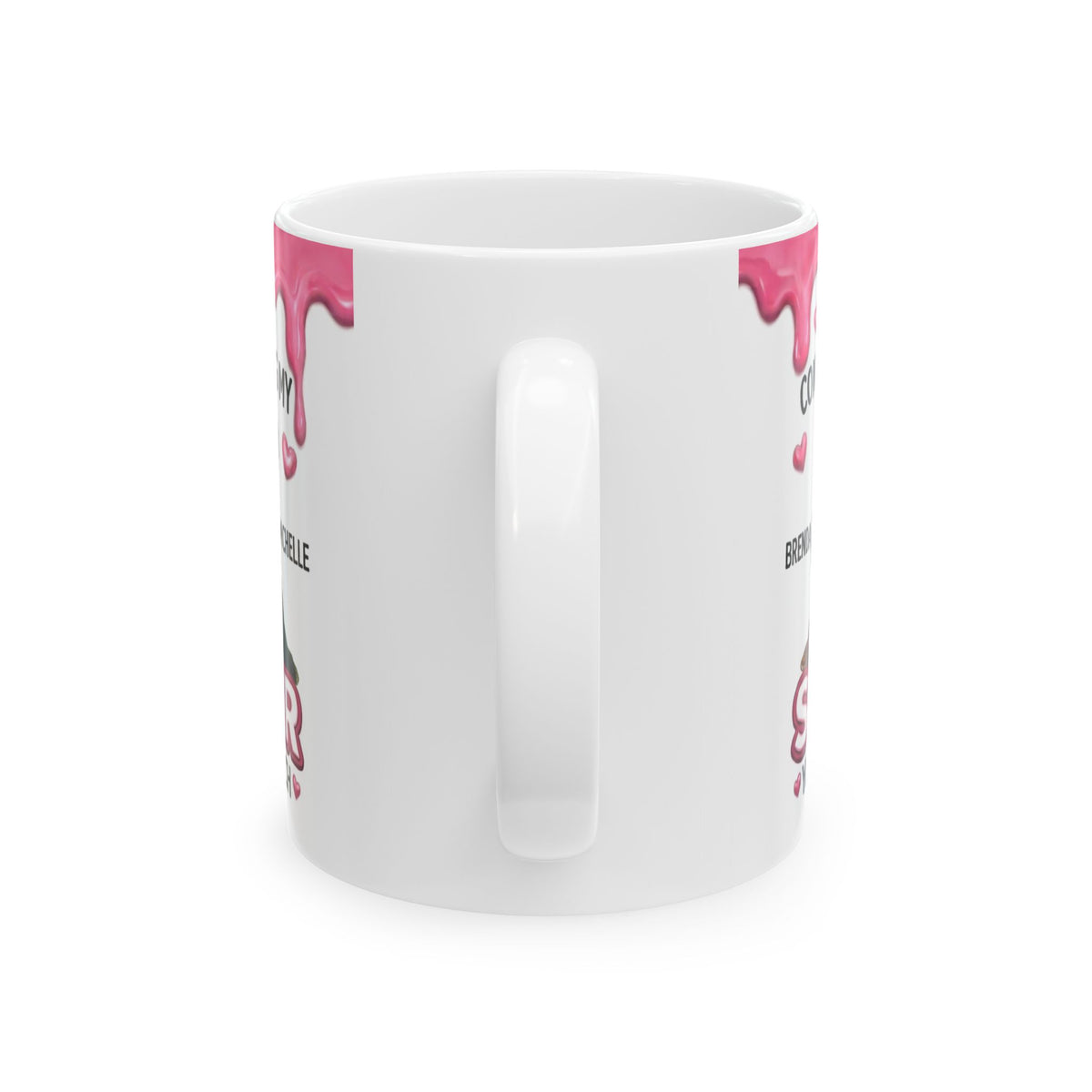 Personalized Sister Congrats Mug — "Thanks for Being My Sister" Custom Name Ceramic Coffee Cup (11oz/15oz)