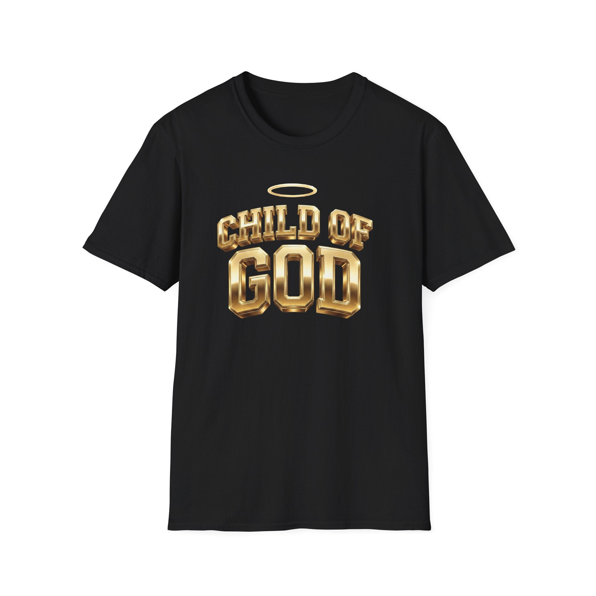 Child of God T-Shirt — Gold Halo Faith Graphic Tee