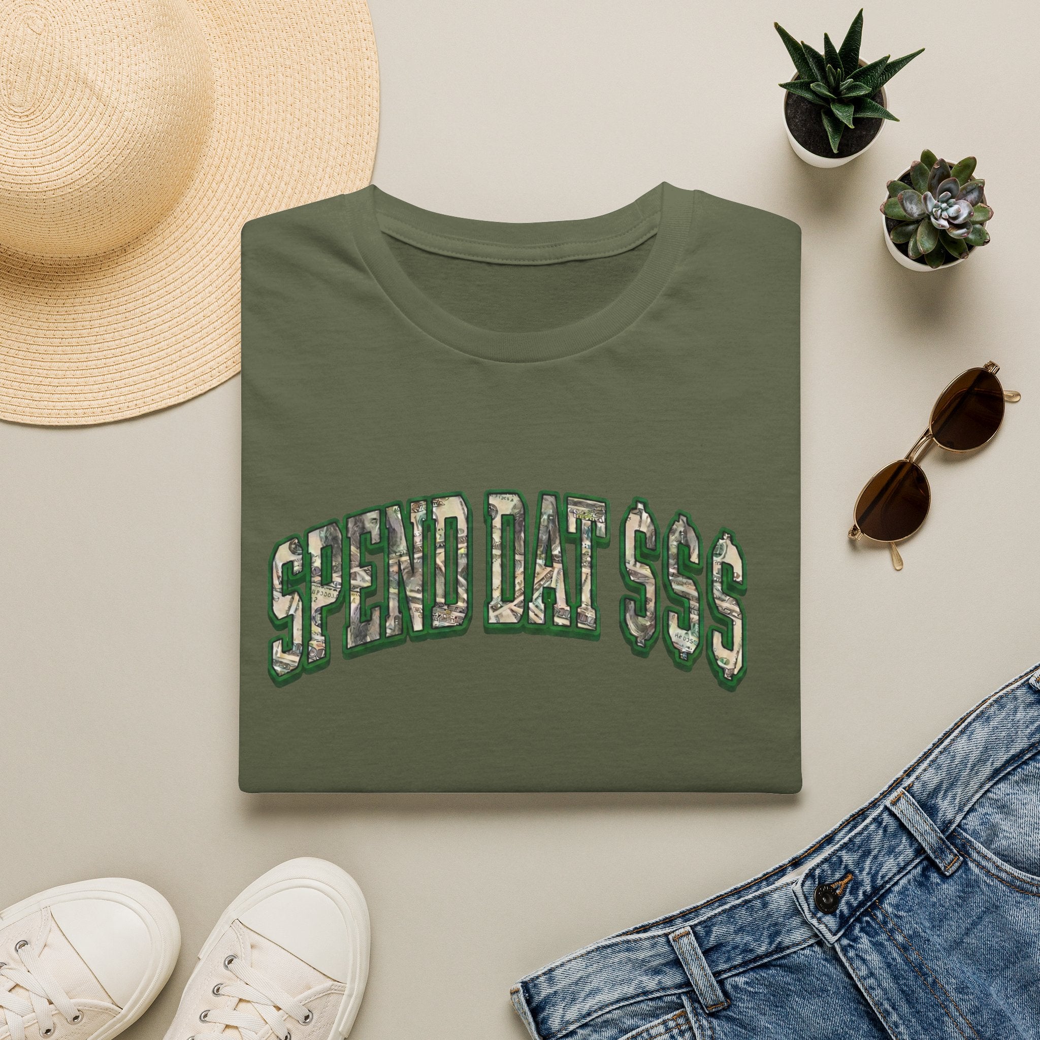 Spend Dat  T-Shirt — Camo Money Graphic Tee