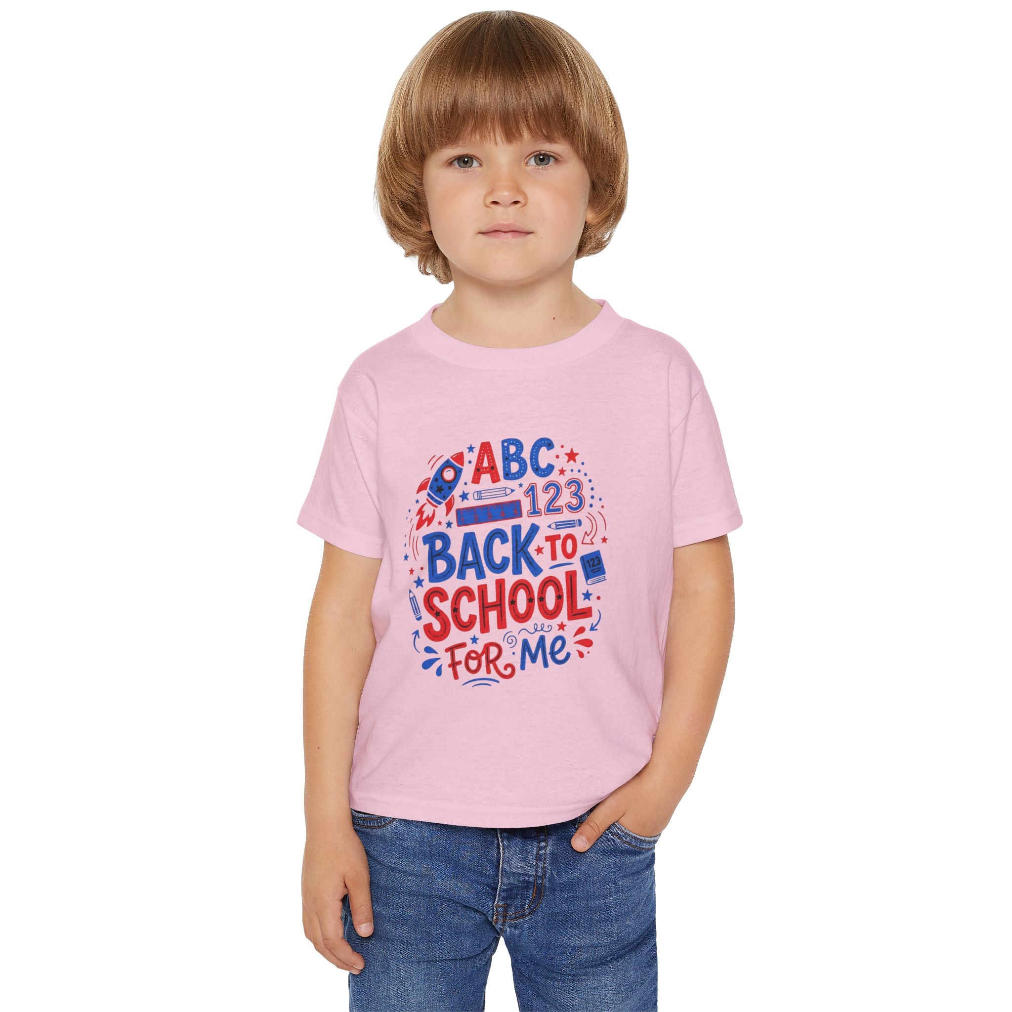 Back to School Toddler T-Shirt — "ABC 123 Back to School For Me"
