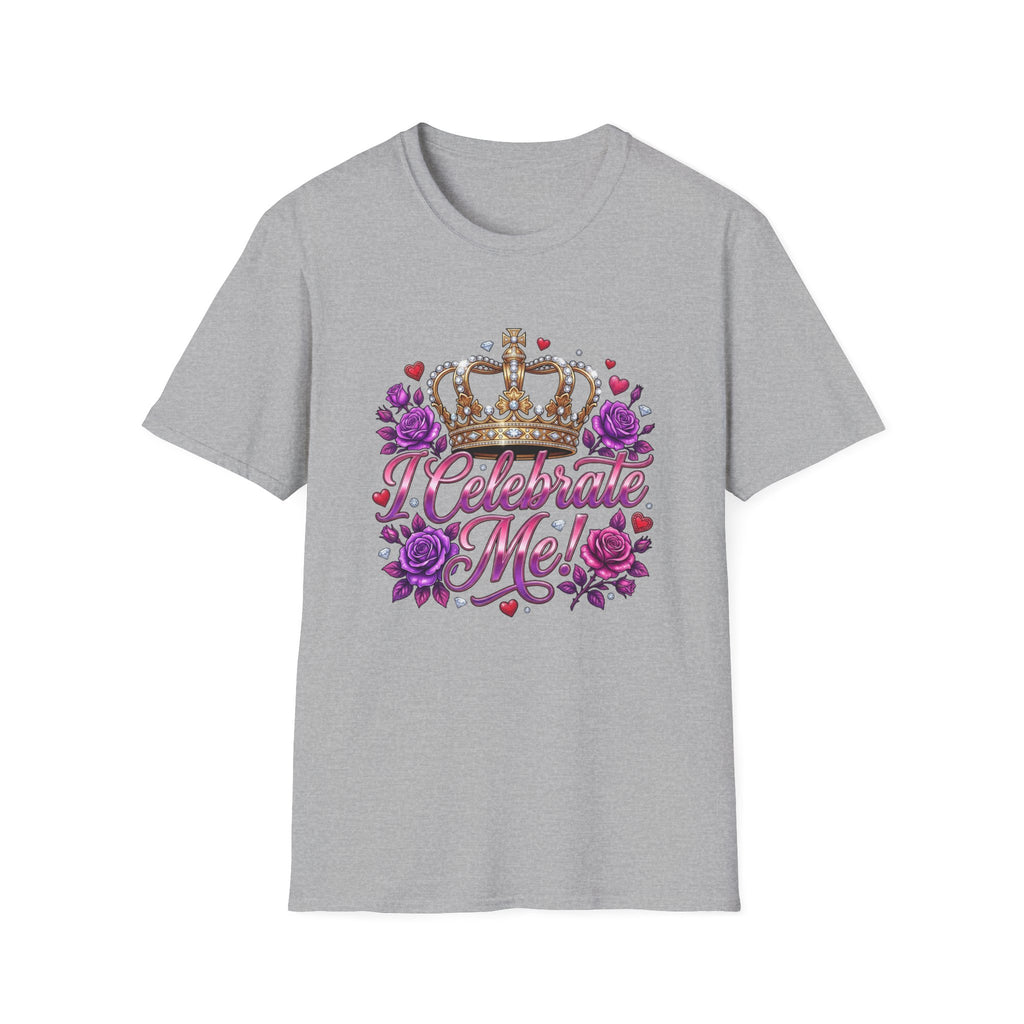 Celebrate Me T-Shirt — Crown & Roses Birthday Shirt