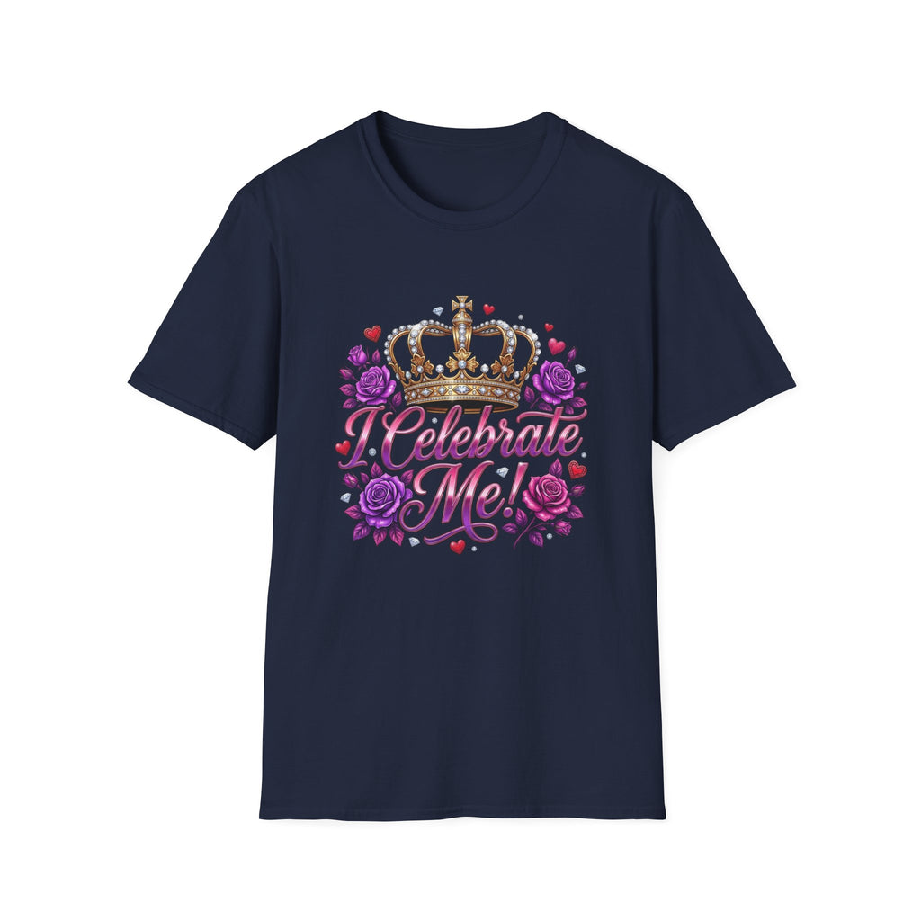 Celebrate Me T-Shirt — Crown & Roses Birthday Shirt