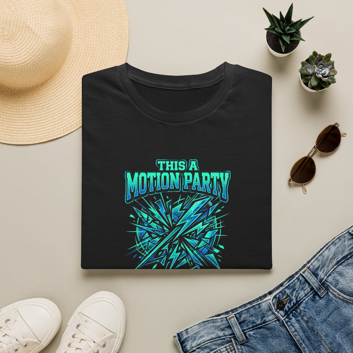 Motion Party T‑Shirt — "This a Motion Party, You Can Not Get In" Graphic Tee