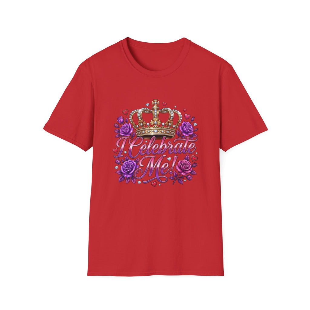 Celebrate Me T-Shirt — Crown & Roses Birthday Shirt