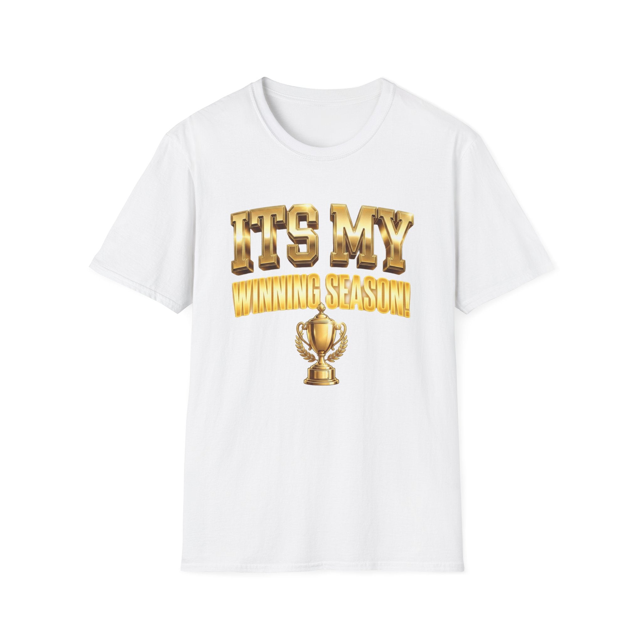 It's My Winning Season T‑Shirt — Gold Trophy Motivational Tee