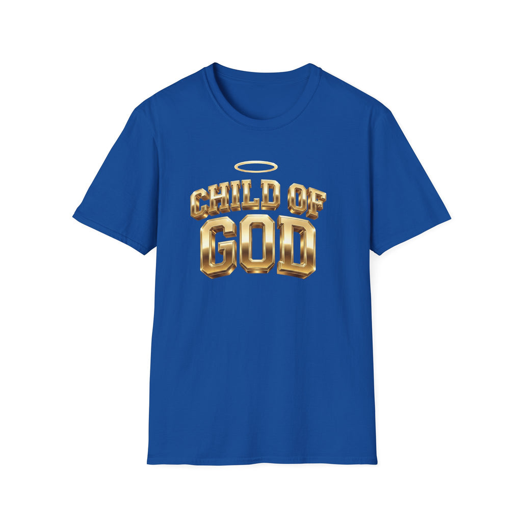 Child of God T-Shirt — Gold Halo Faith Graphic Tee