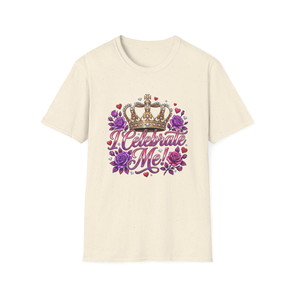 Celebrate Me T-Shirt — Crown & Roses Birthday Shirt