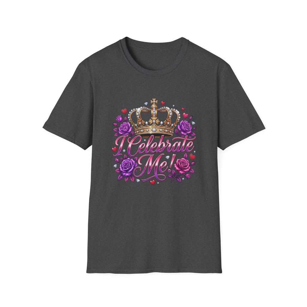 Celebrate Me T-Shirt — Crown & Roses Birthday Shirt