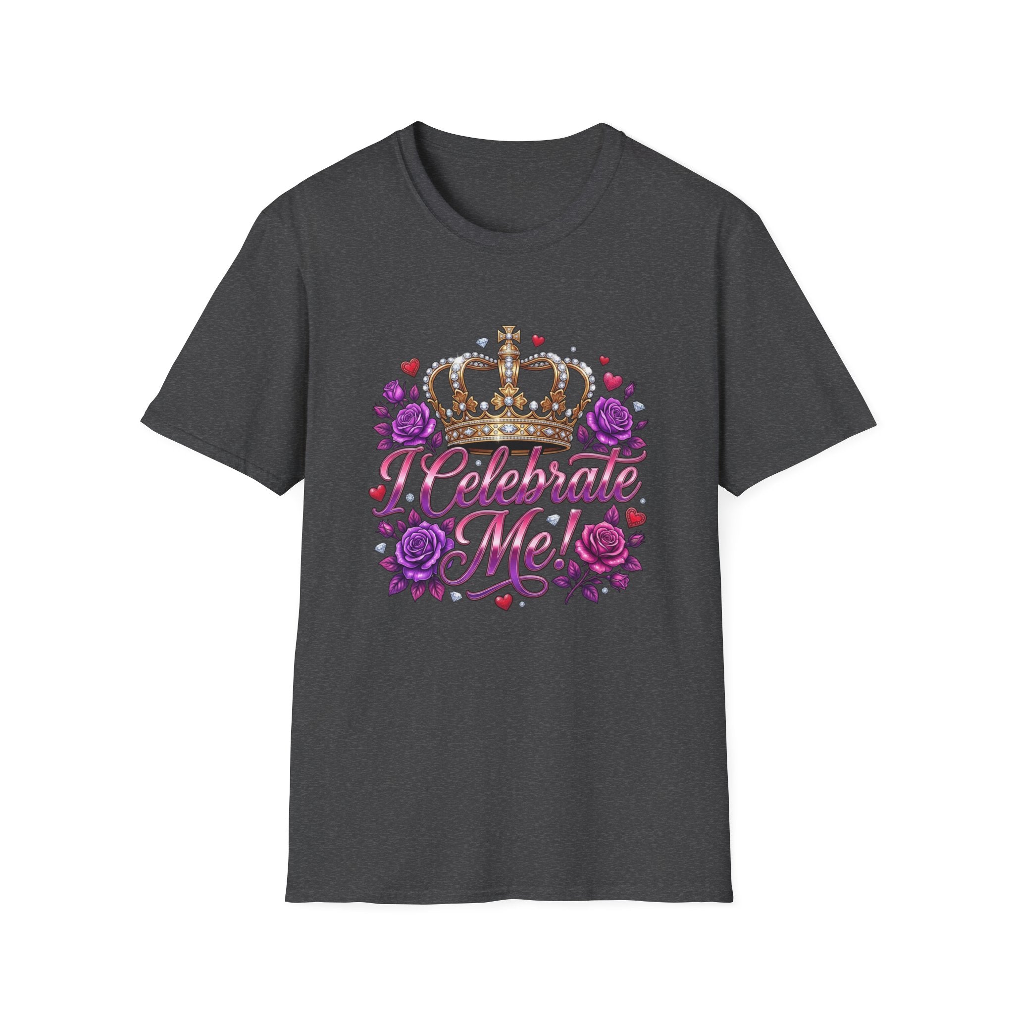 Celebrate Me T-Shirt — Crown & Roses Birthday Shirt