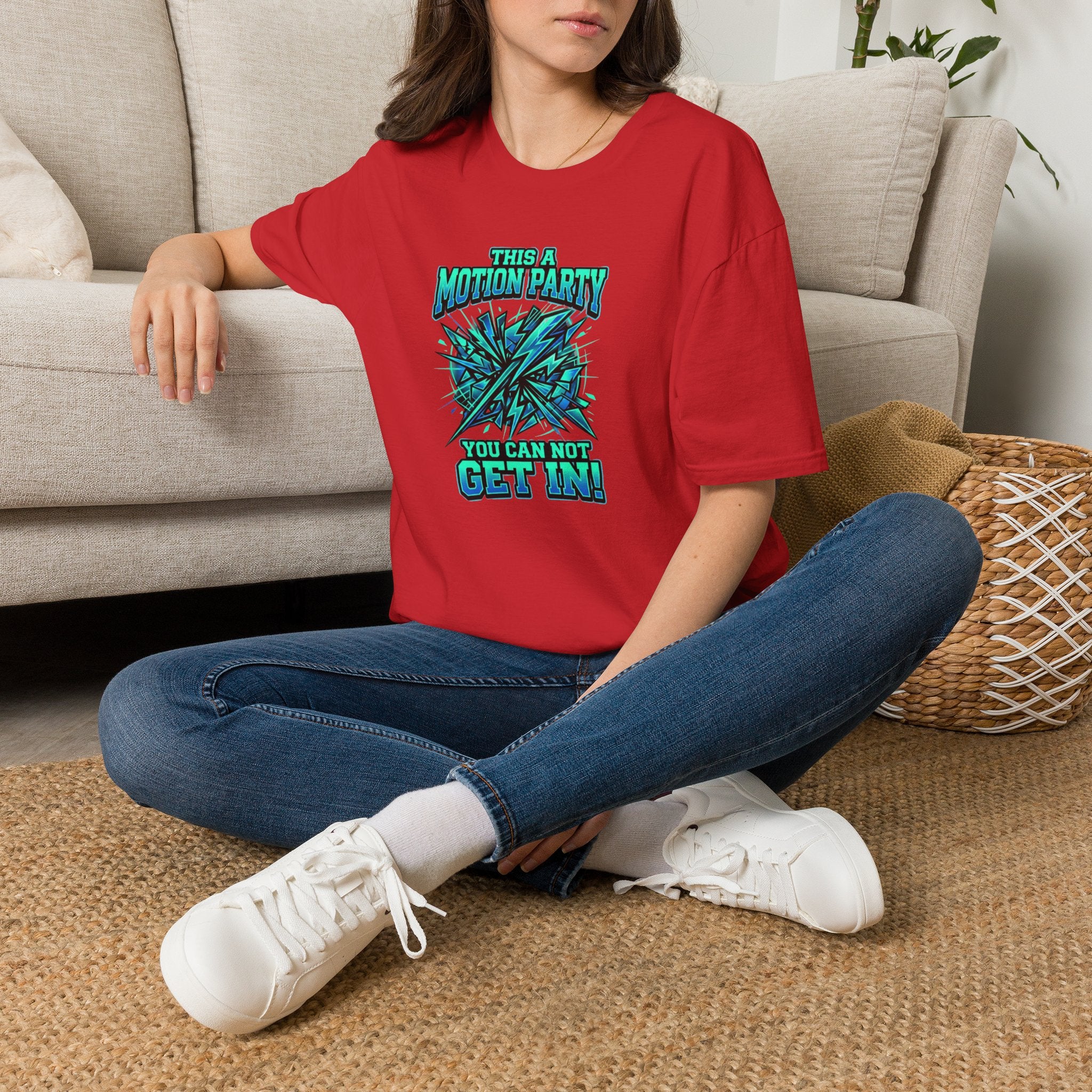 Motion Party T‑Shirt — "This a Motion Party, You Can Not Get In" Graphic Tee