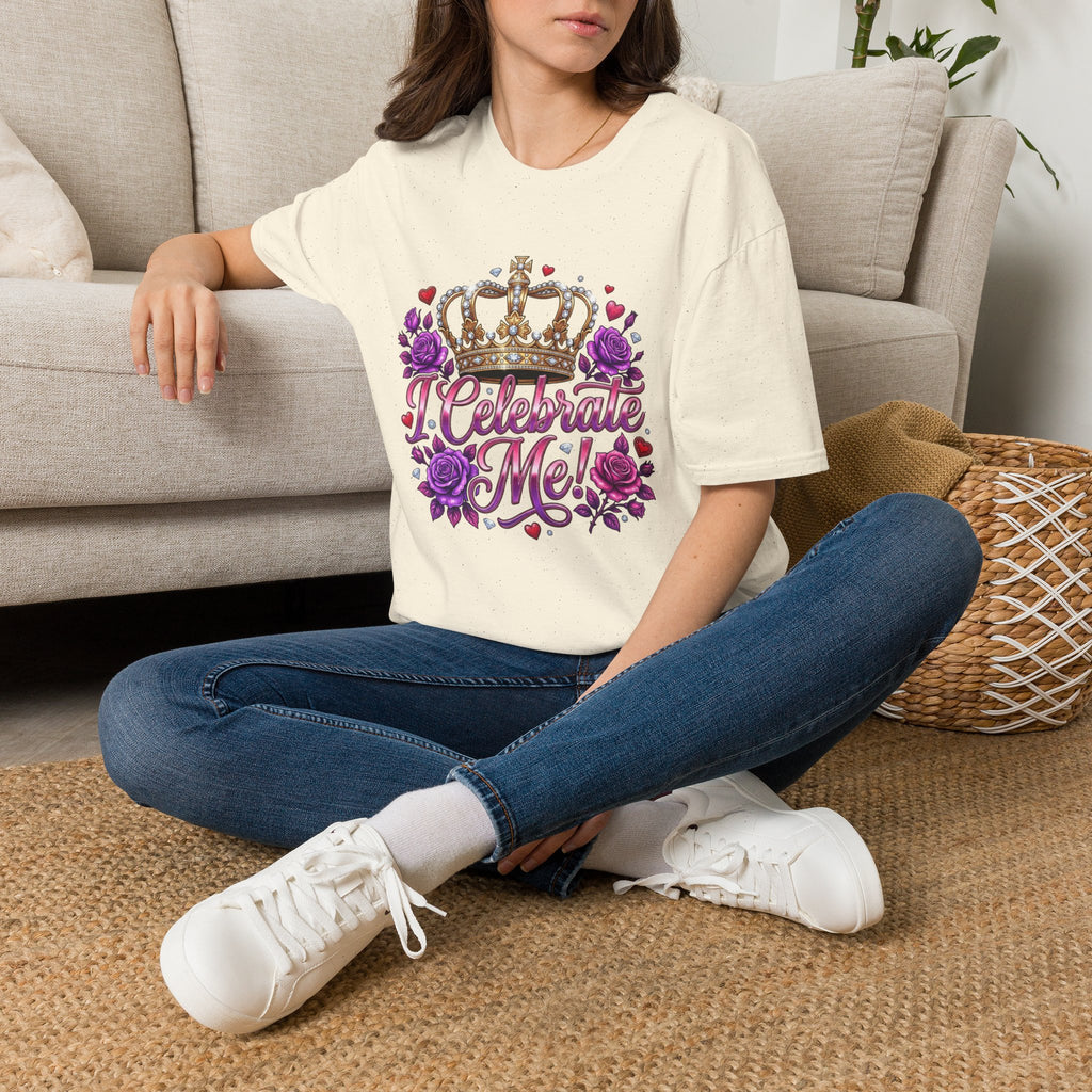 Celebrate Me T-Shirt — Crown & Roses Birthday Shirt