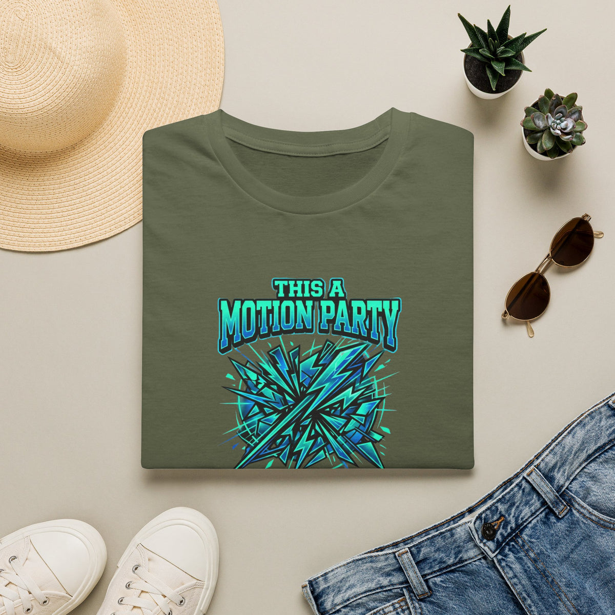 Motion Party T‑Shirt — "This a Motion Party, You Can Not Get In" Graphic Tee