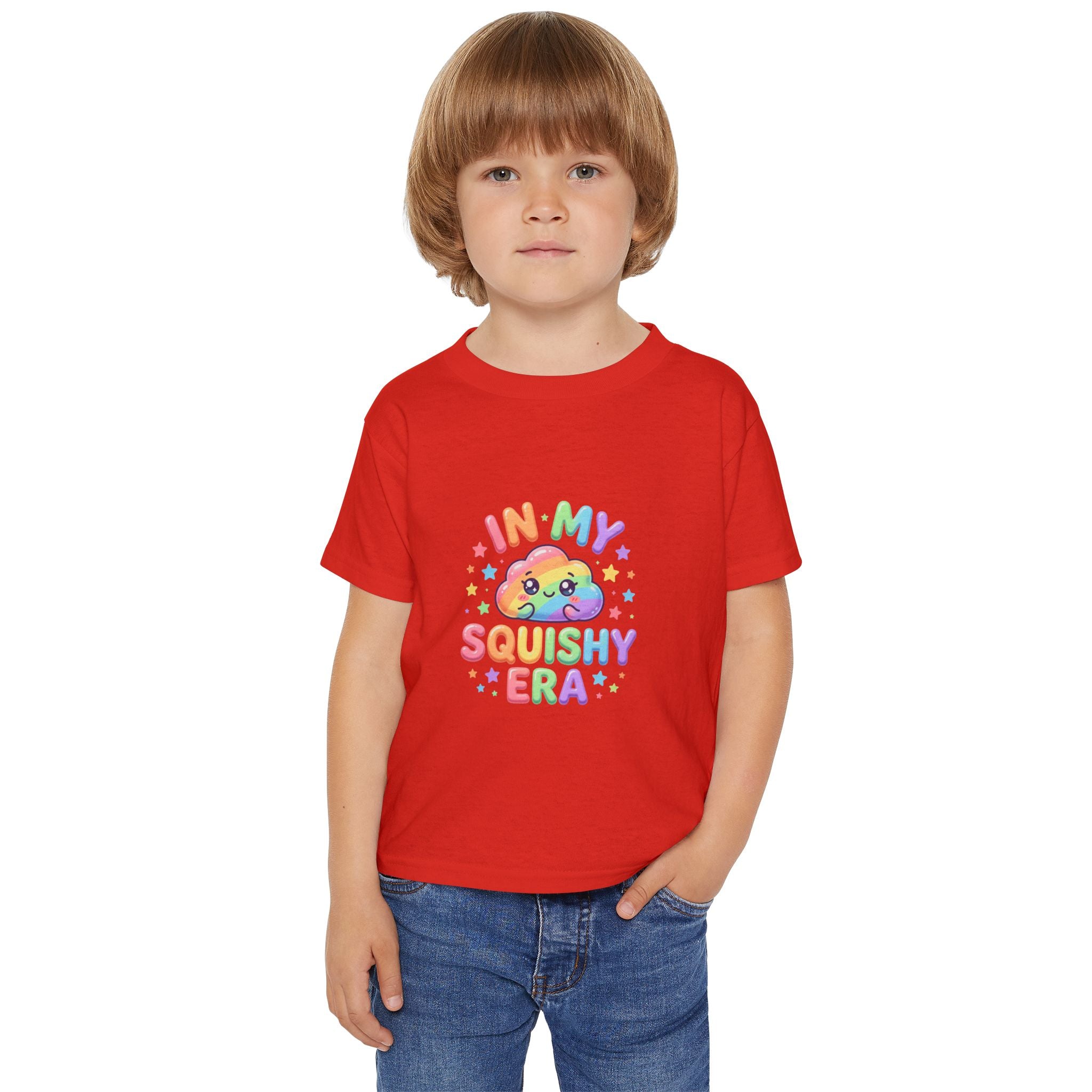 Toddler T-Shirt — "In My Squishy Era" Cute Rainbow Kawaii Tee for Kids
