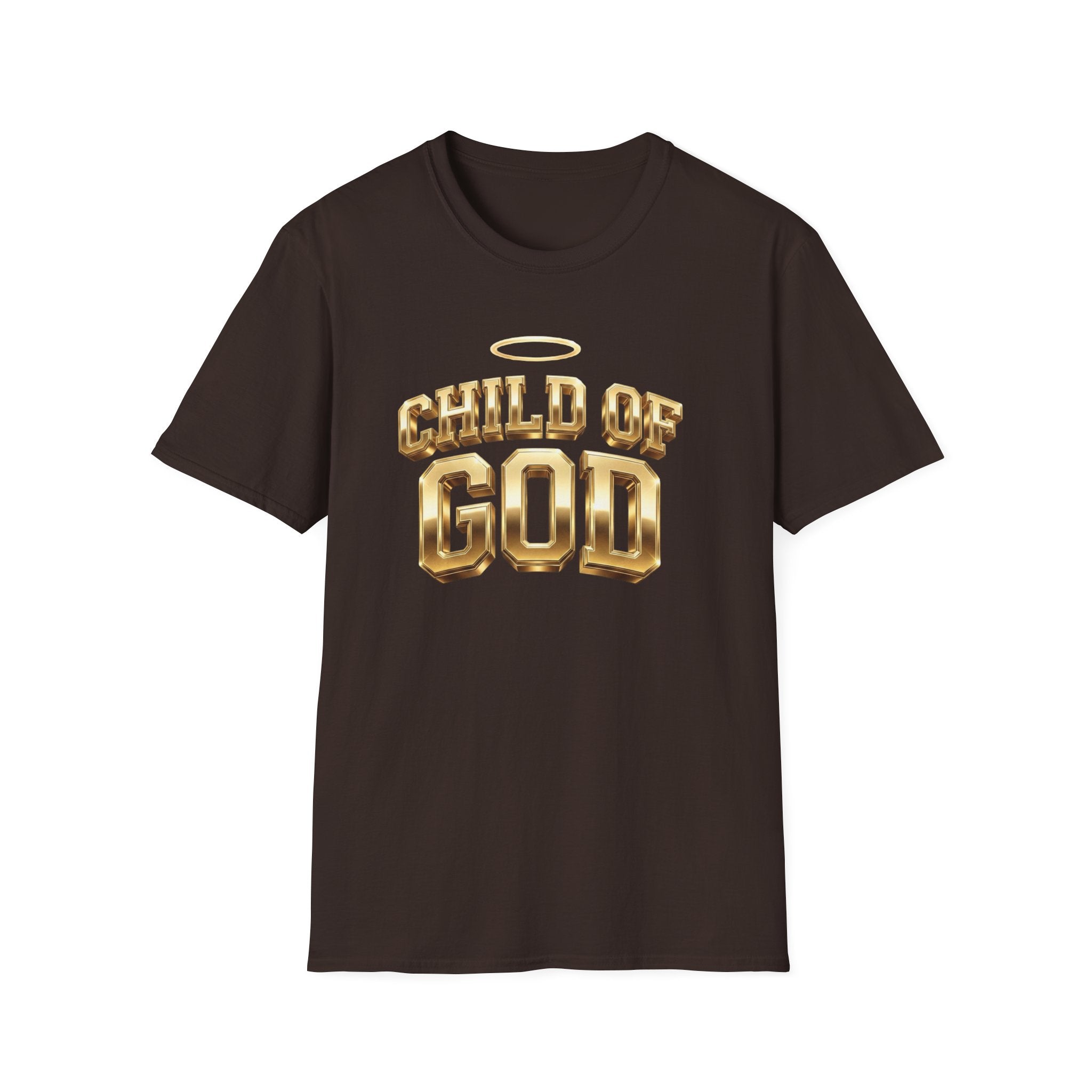 Child of God T-Shirt — Gold Halo Faith Graphic Tee