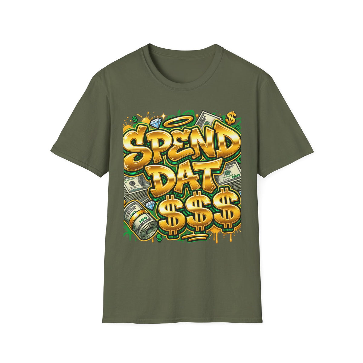 Spend Dat  T-Shirt — Money Graffiti Streetwear Tee