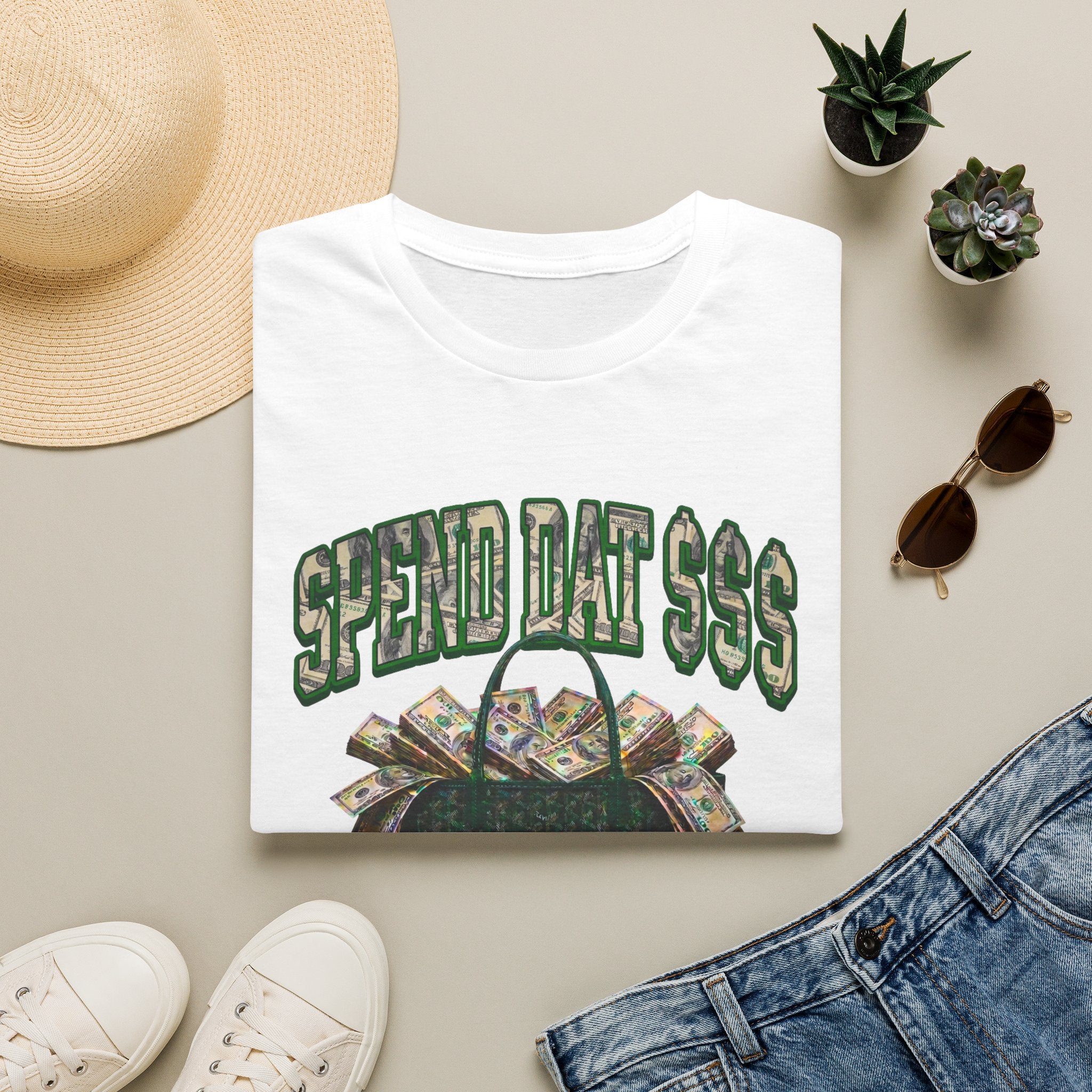 Spend Dat  T-Shirt — Funny Money Bag Graphic Tee