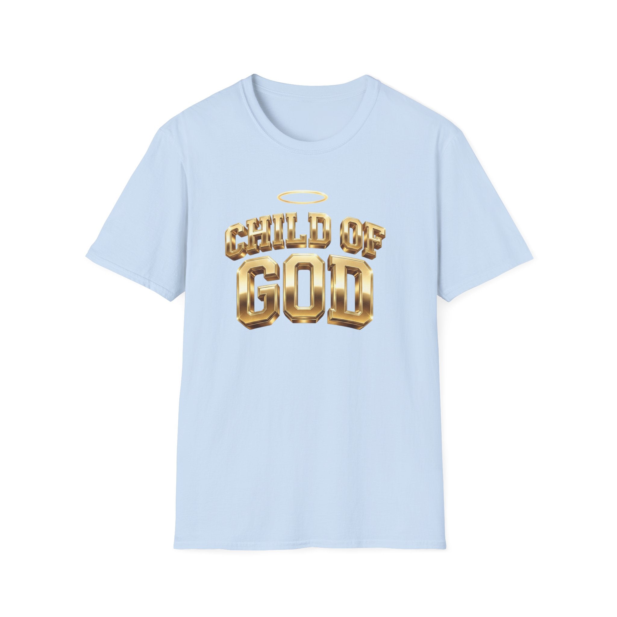 Child of God T-Shirt — Gold Halo Faith Graphic Tee