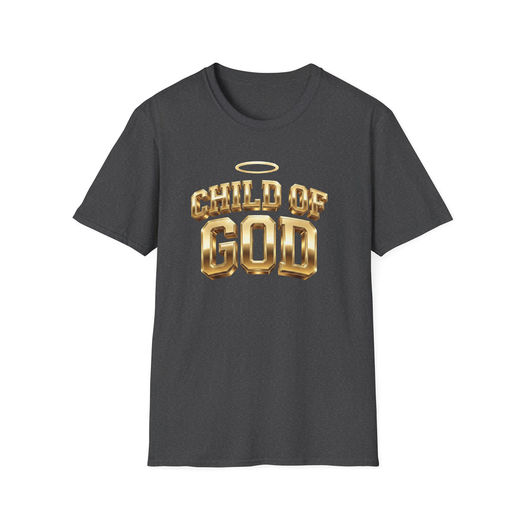 Child of God T-Shirt — Gold Halo Faith Graphic Tee