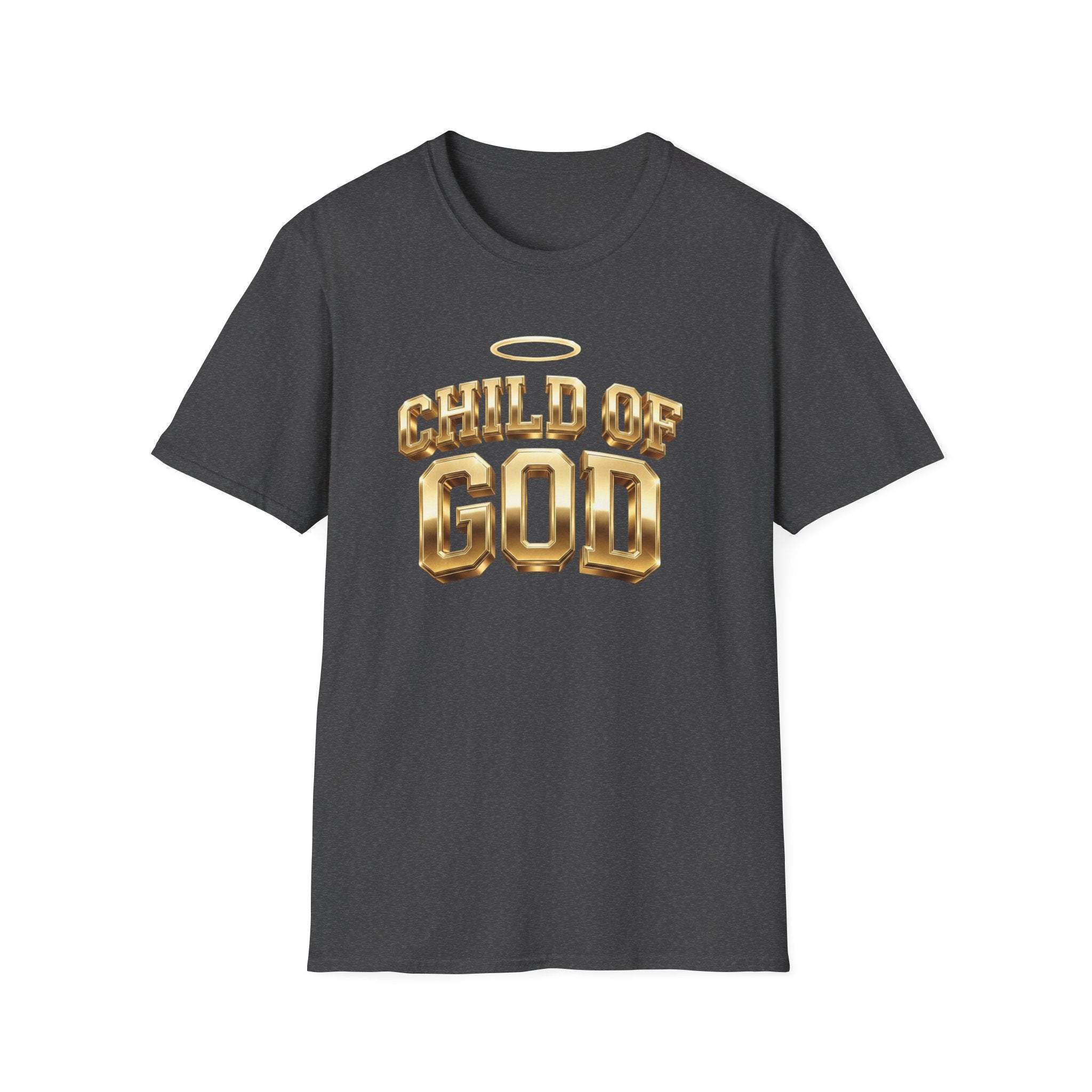 Child of God T-Shirt — Gold Halo Faith Graphic Tee