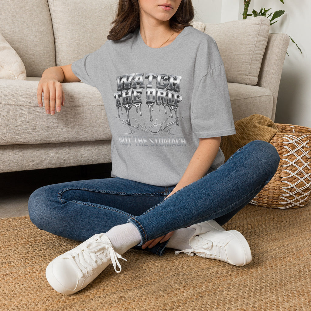 Watch The Drip T‑Shirt — Silver Drip Graphic Tee