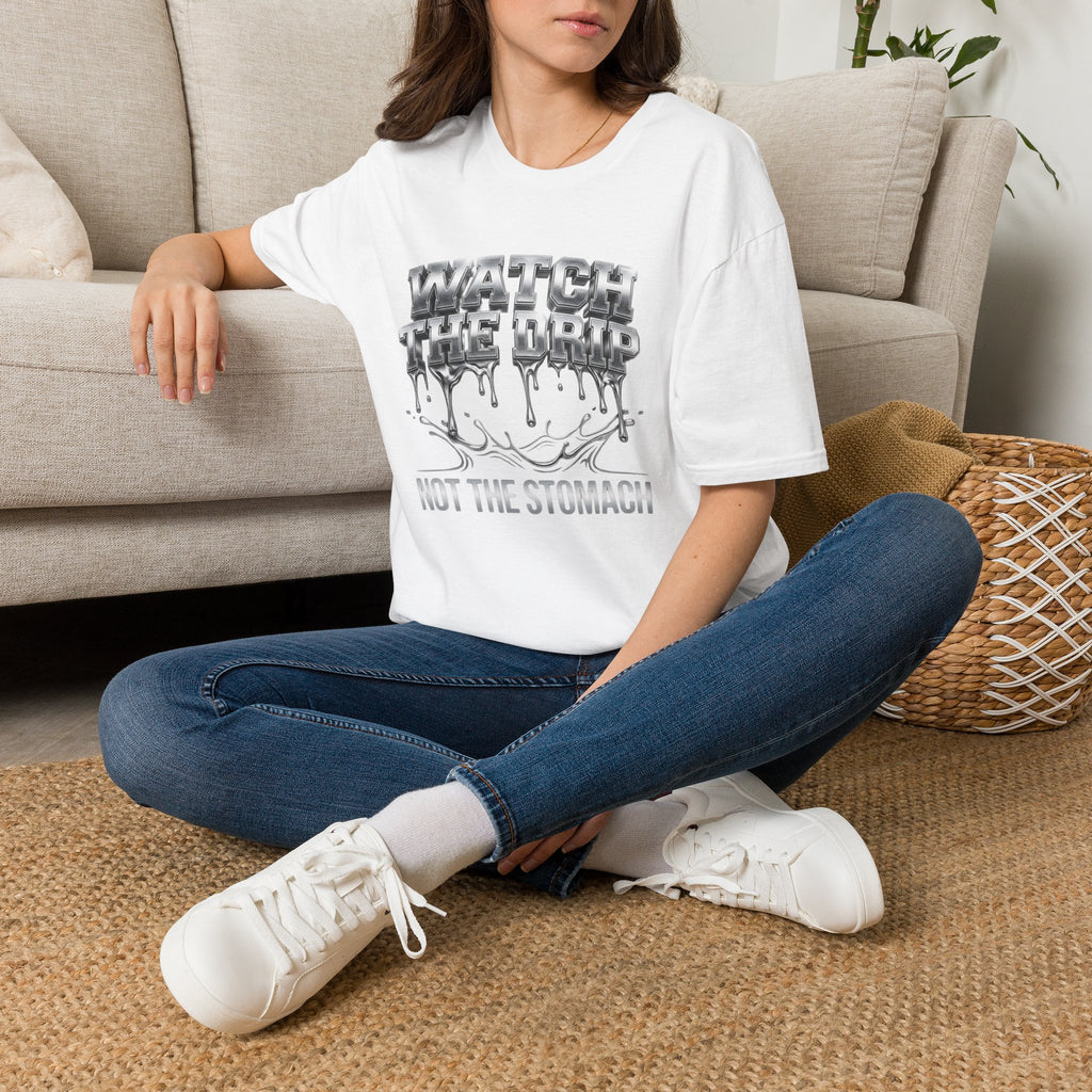 Watch The Drip T‑Shirt — Silver Drip Graphic Tee
