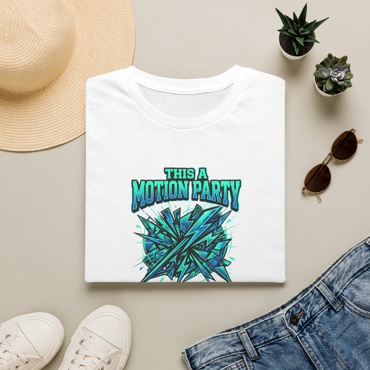 Motion Party T‑Shirt — "This a Motion Party, You Can Not Get In" Graphic Tee