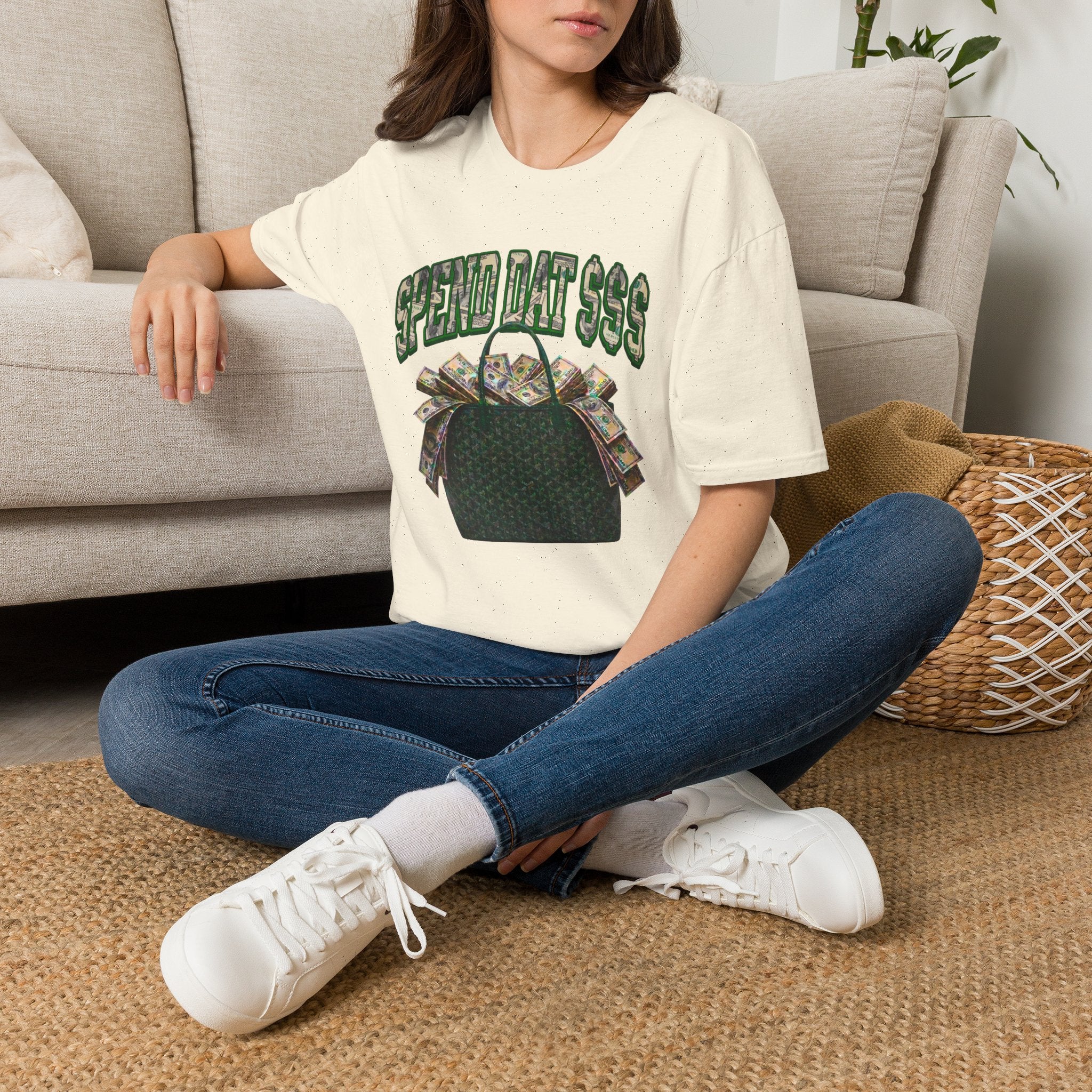 Spend Dat  T-Shirt — Funny Money Bag Graphic Tee
