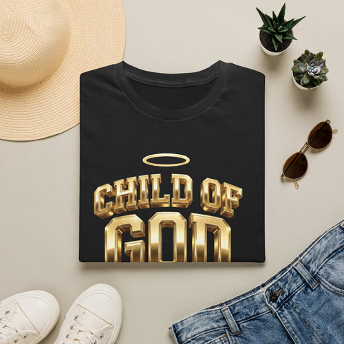 Child of God T-Shirt — Gold Halo Faith Graphic Tee