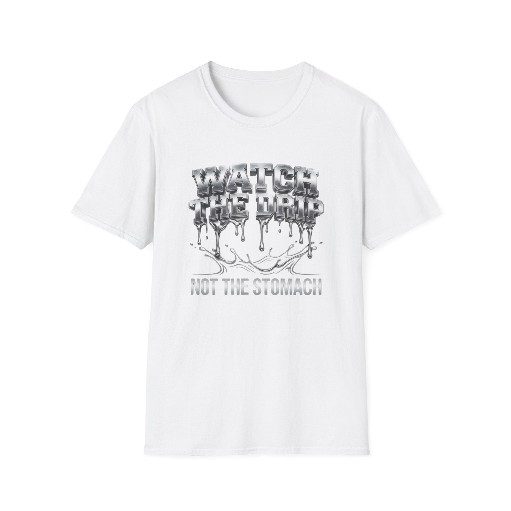 Watch The Drip T‑Shirt — Silver Drip Graphic Tee