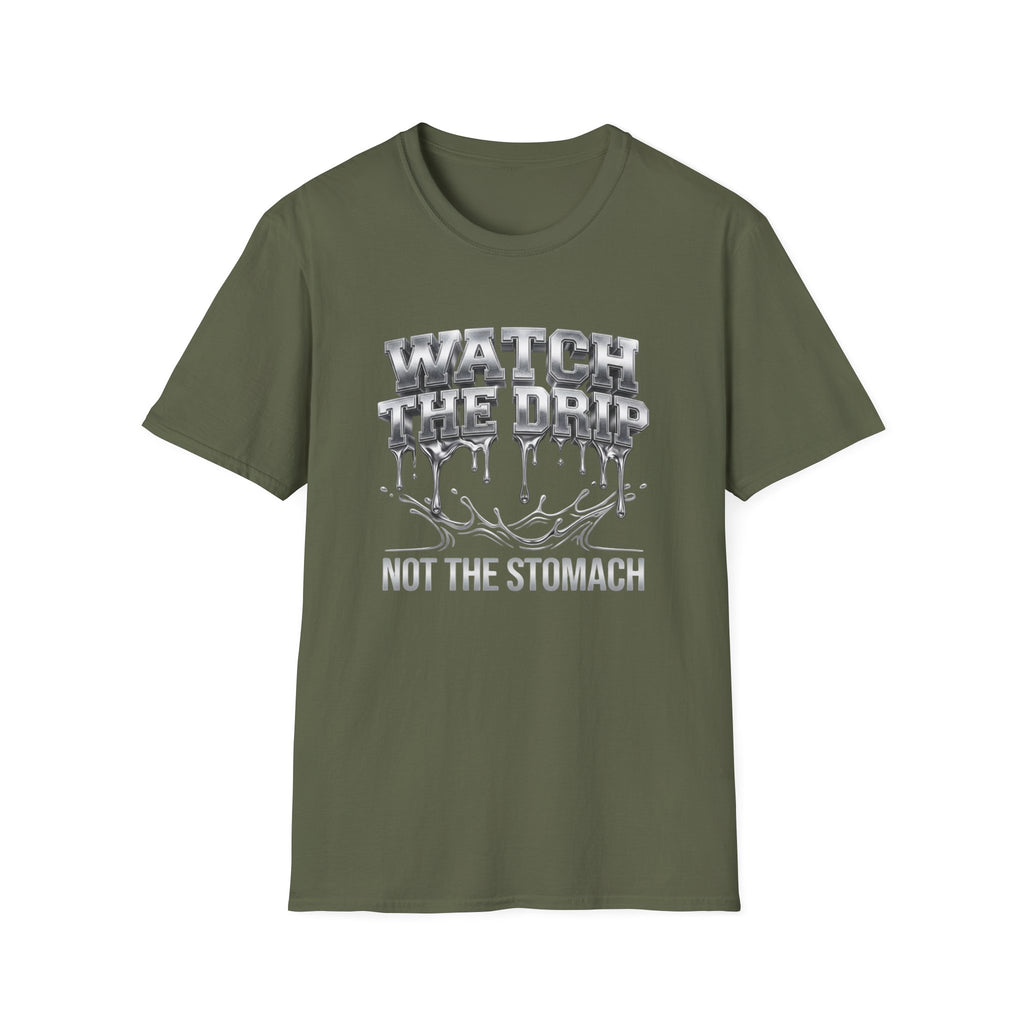 Watch The Drip T‑Shirt — Silver Drip Graphic Tee
