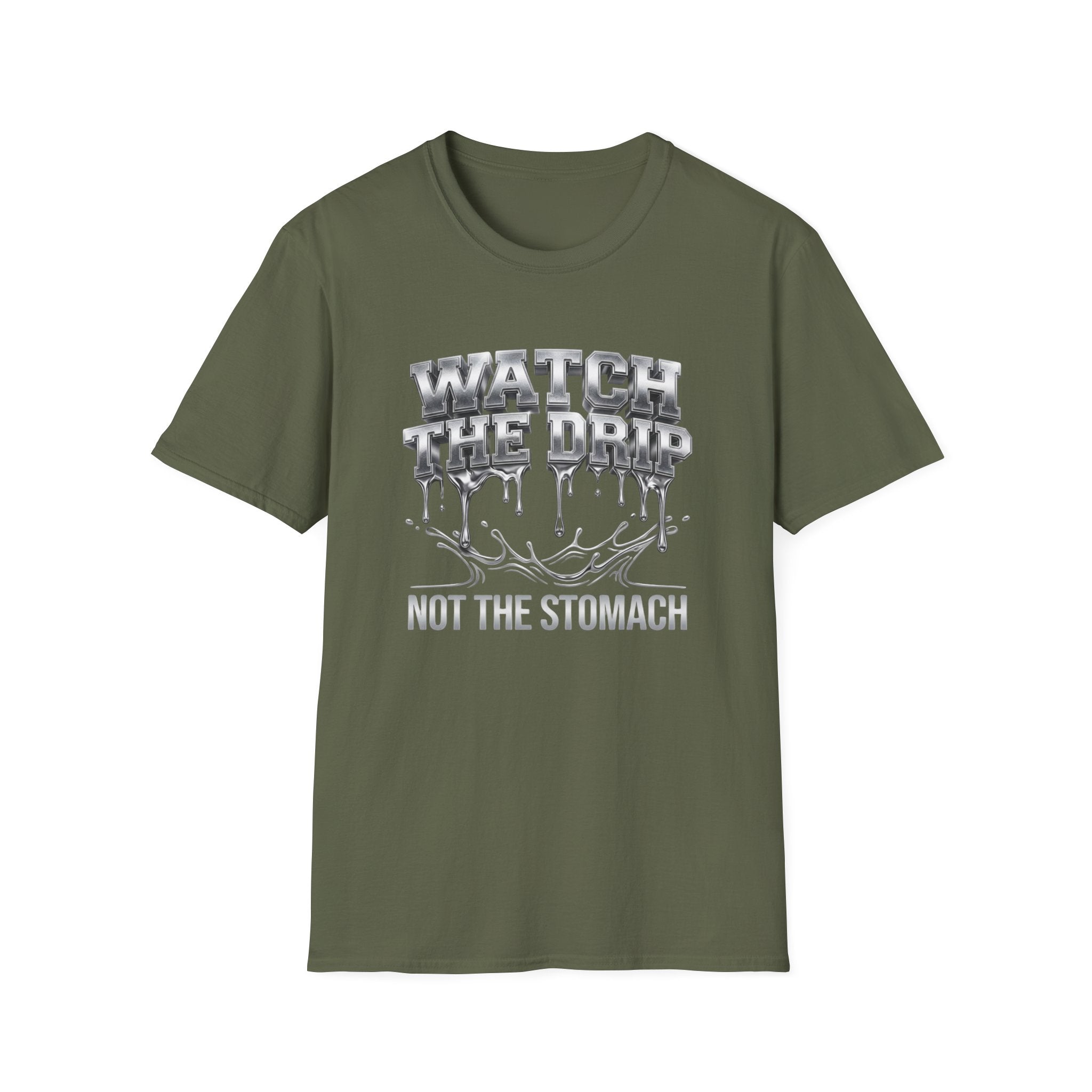 Watch The Drip T‑Shirt — Silver Drip Graphic Tee
