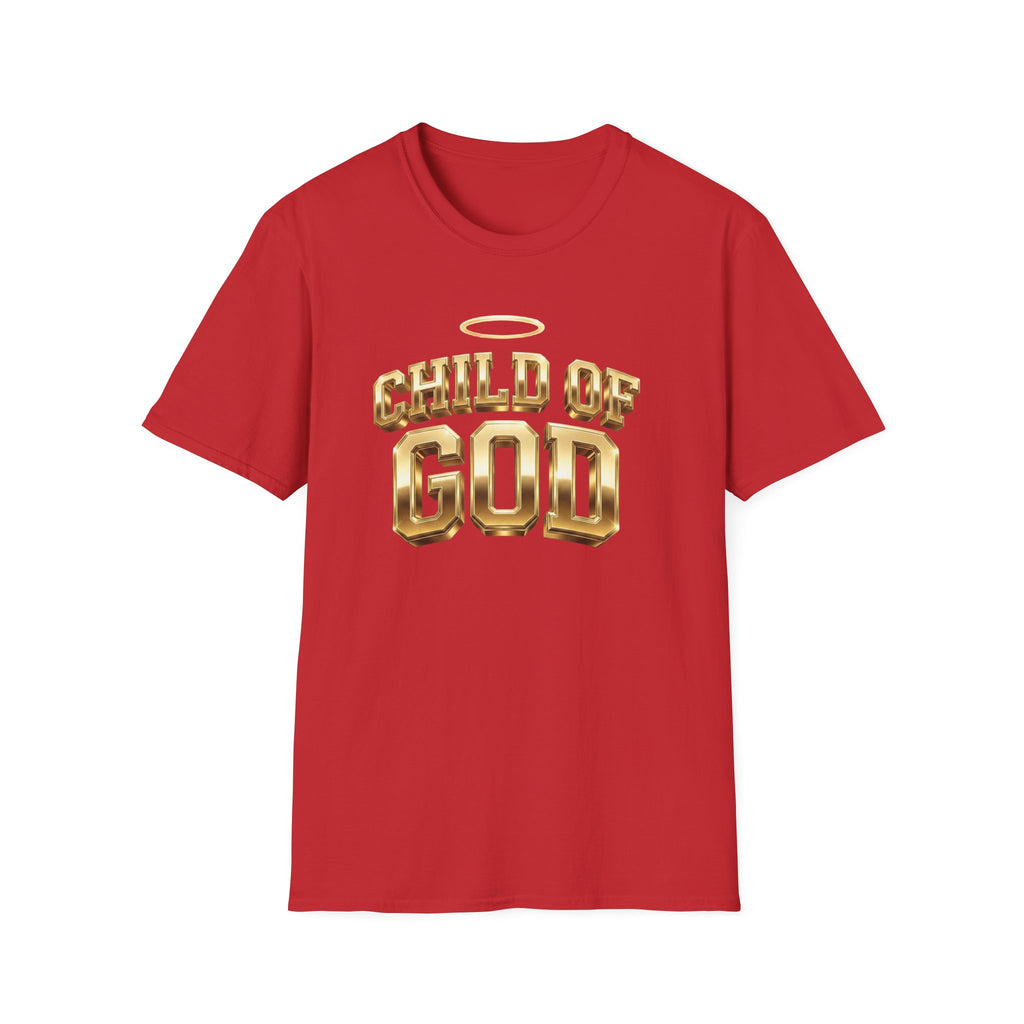 Child of God T-Shirt — Gold Halo Faith Graphic Tee