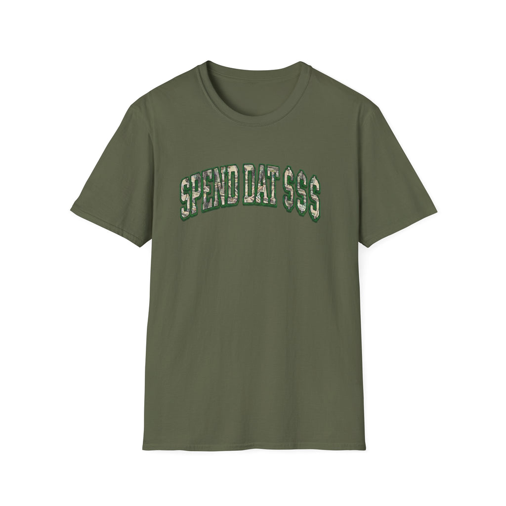 Spend Dat  T-Shirt — Camo Money Graphic Tee