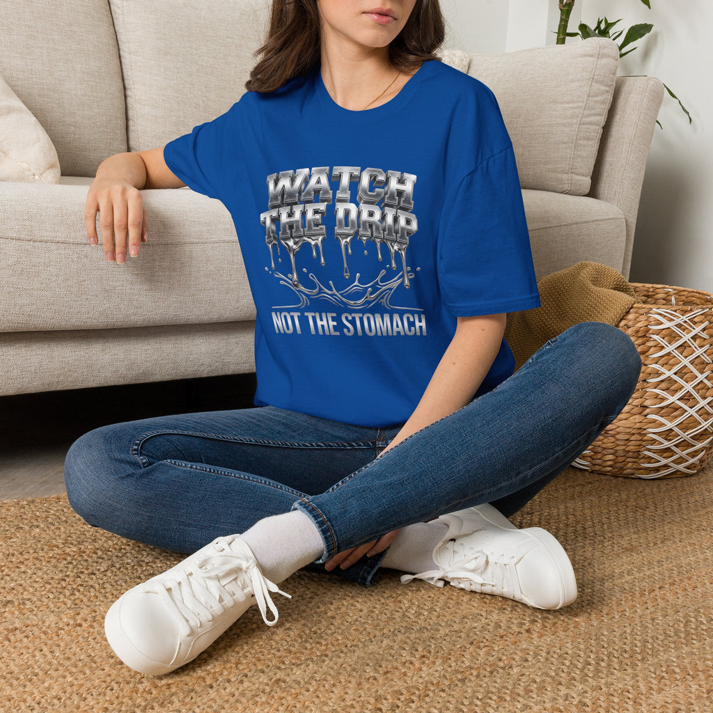 Watch The Drip T‑Shirt — Silver Drip Graphic Tee
