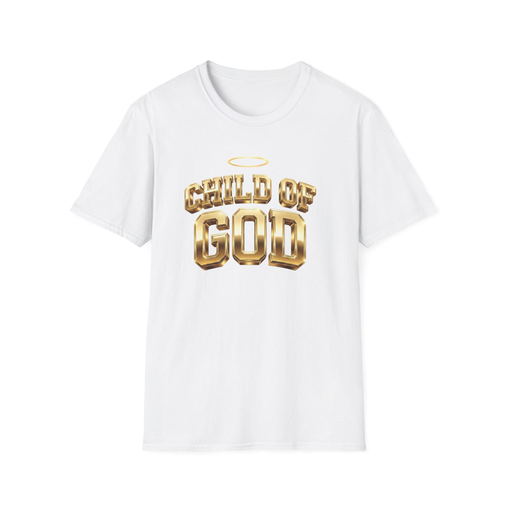 Child of God T-Shirt — Gold Halo Faith Graphic Tee