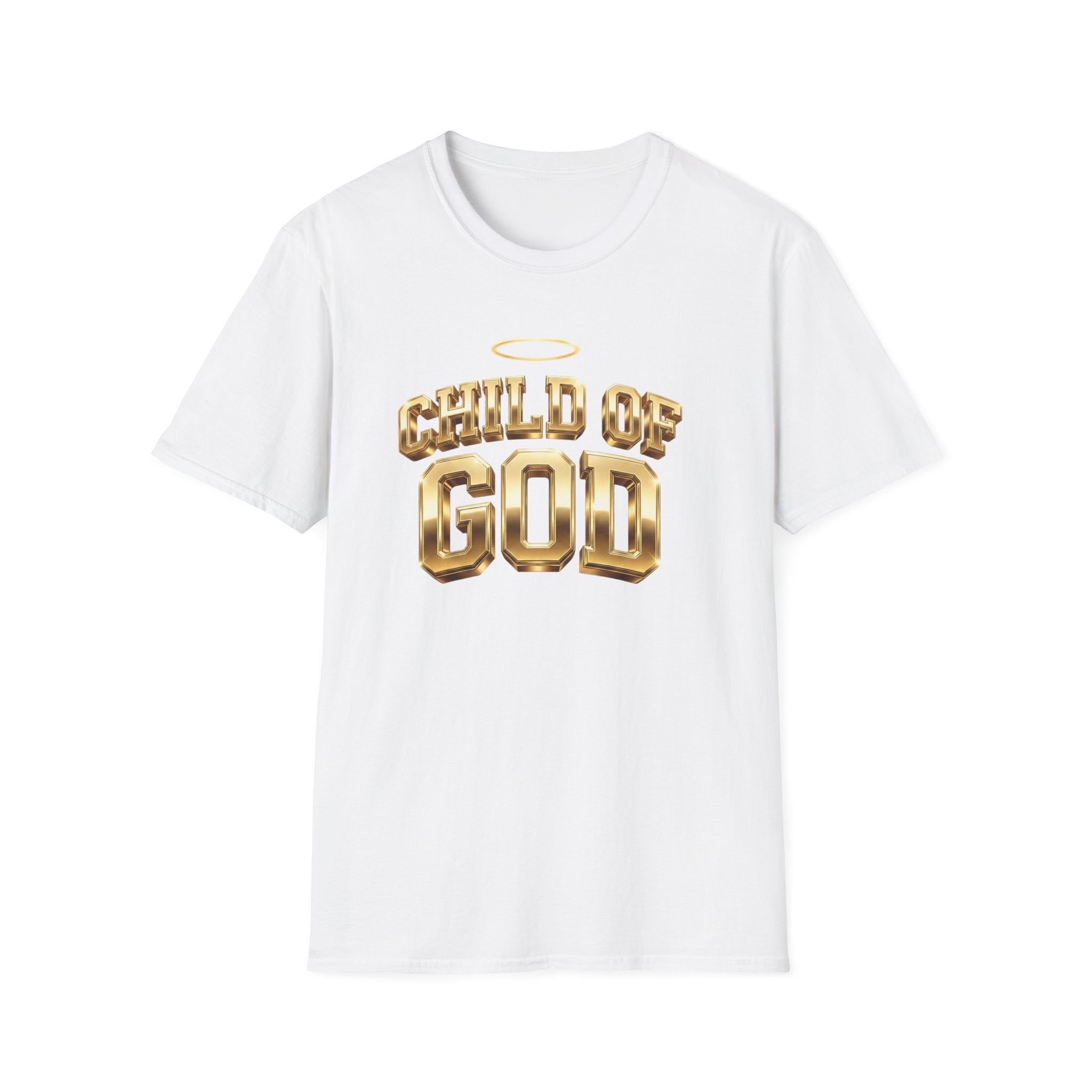 Child of God T-Shirt — Gold Halo Faith Graphic Tee