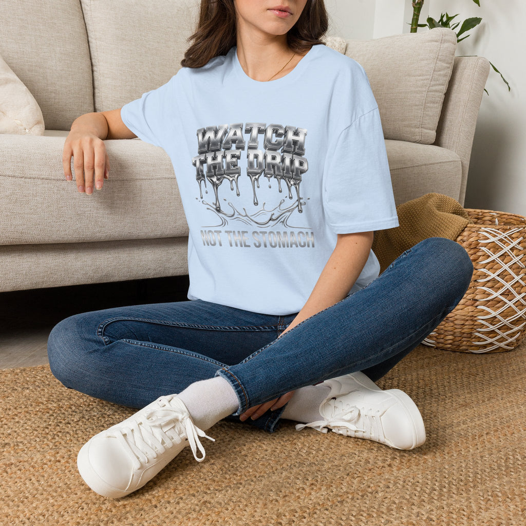 Watch The Drip T‑Shirt — Silver Drip Graphic Tee