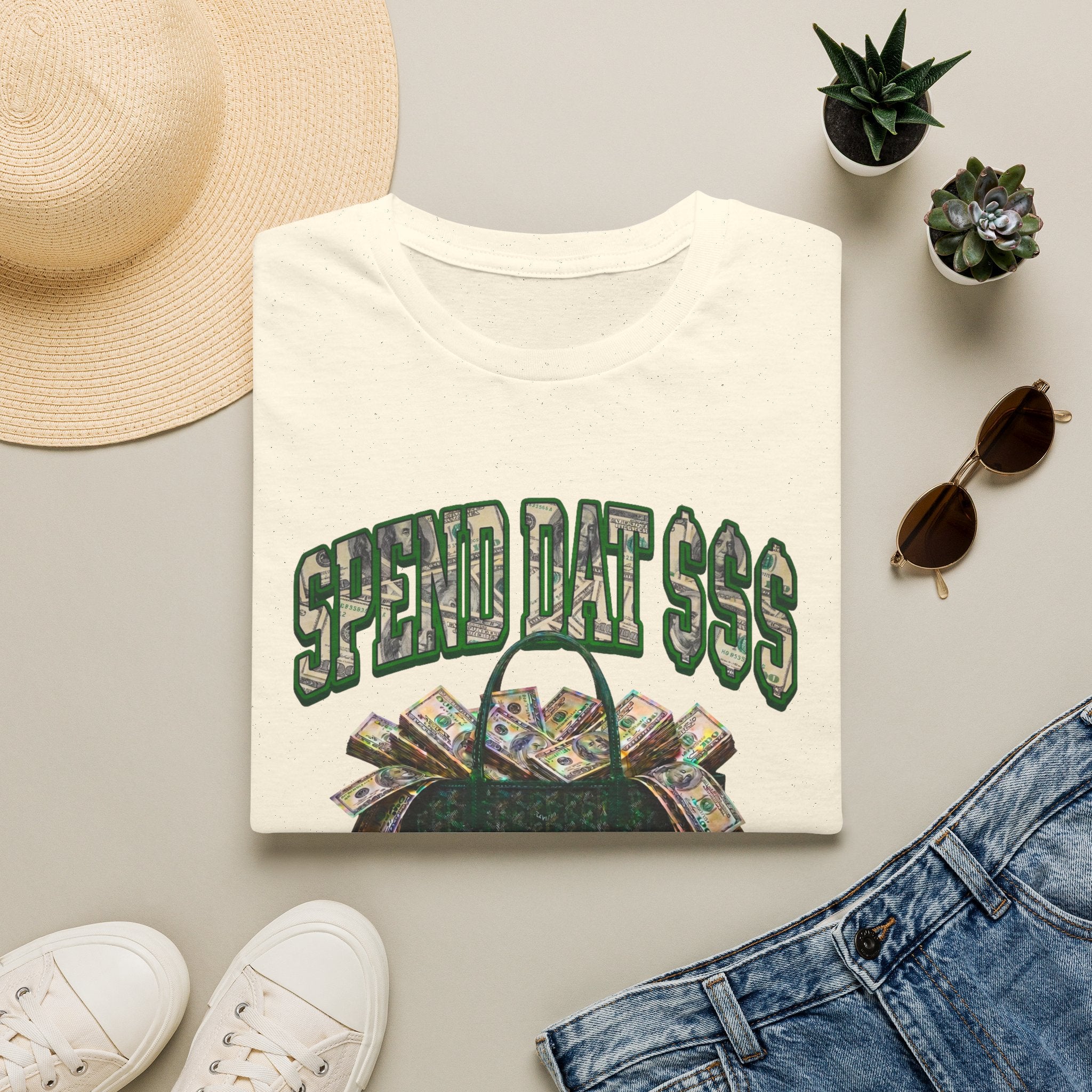 Spend Dat  T-Shirt — Funny Money Bag Graphic Tee