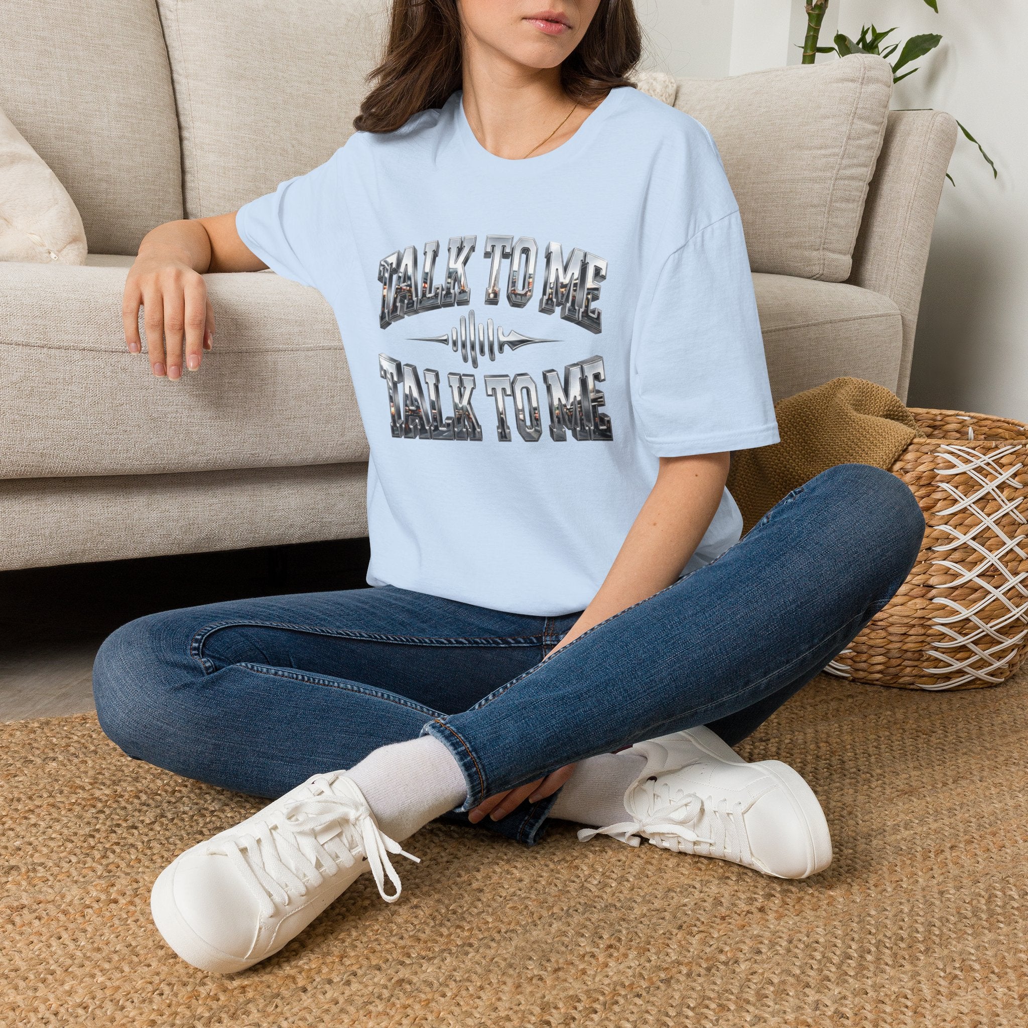 Talk To Me T-Shirt — Retro Soundwave Graphic Tee