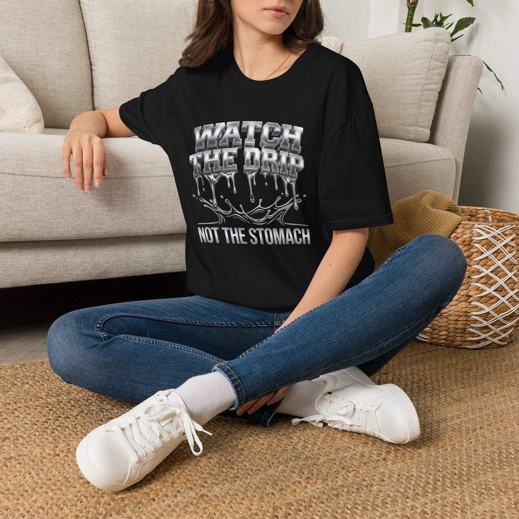 Watch The Drip T‑Shirt — Silver Drip Graphic Tee