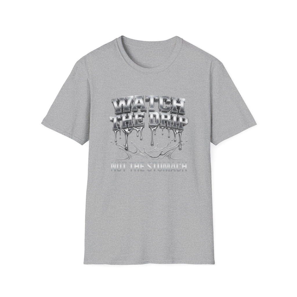 Watch The Drip T‑Shirt — Silver Drip Graphic Tee