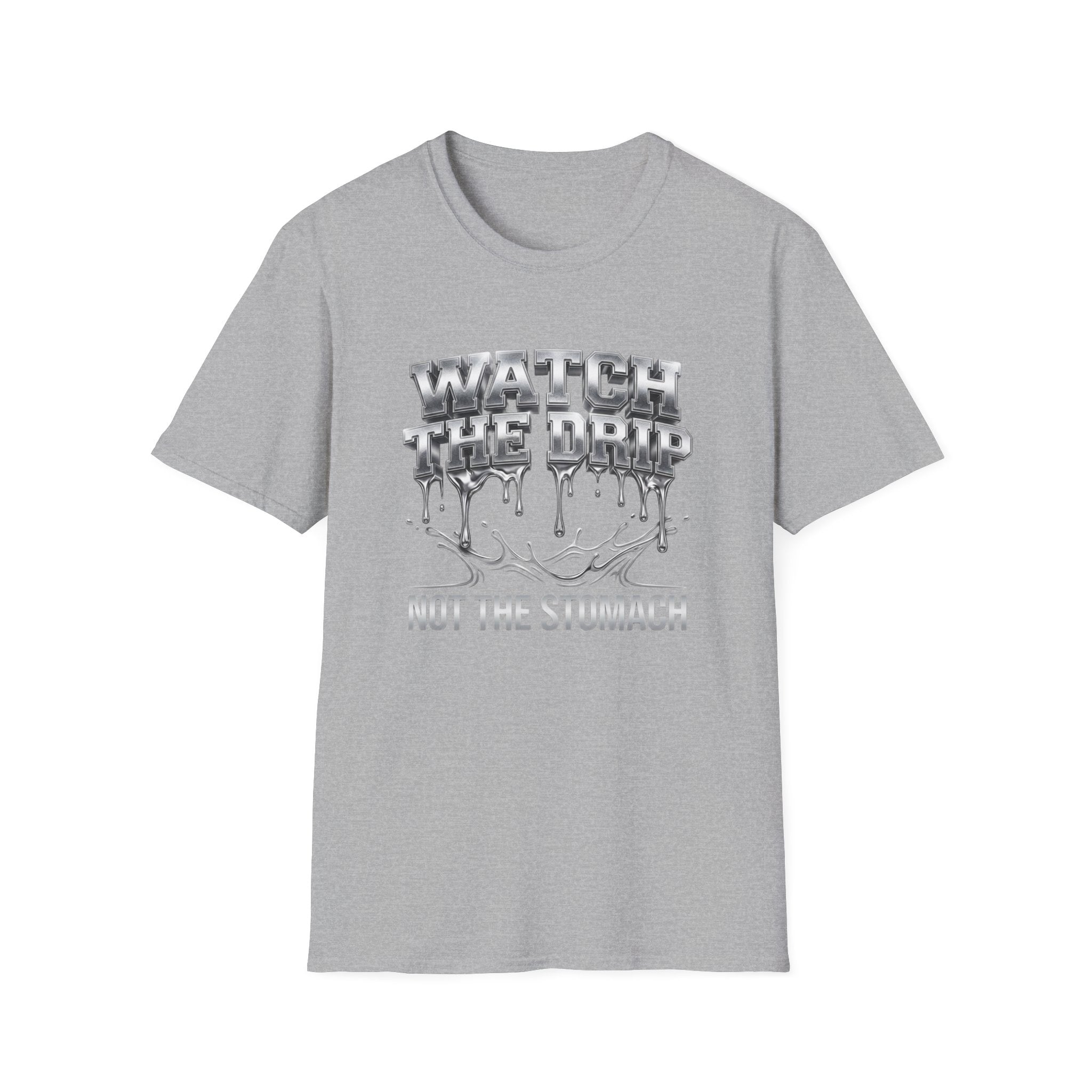 Watch The Drip T‑Shirt — Silver Drip Graphic Tee