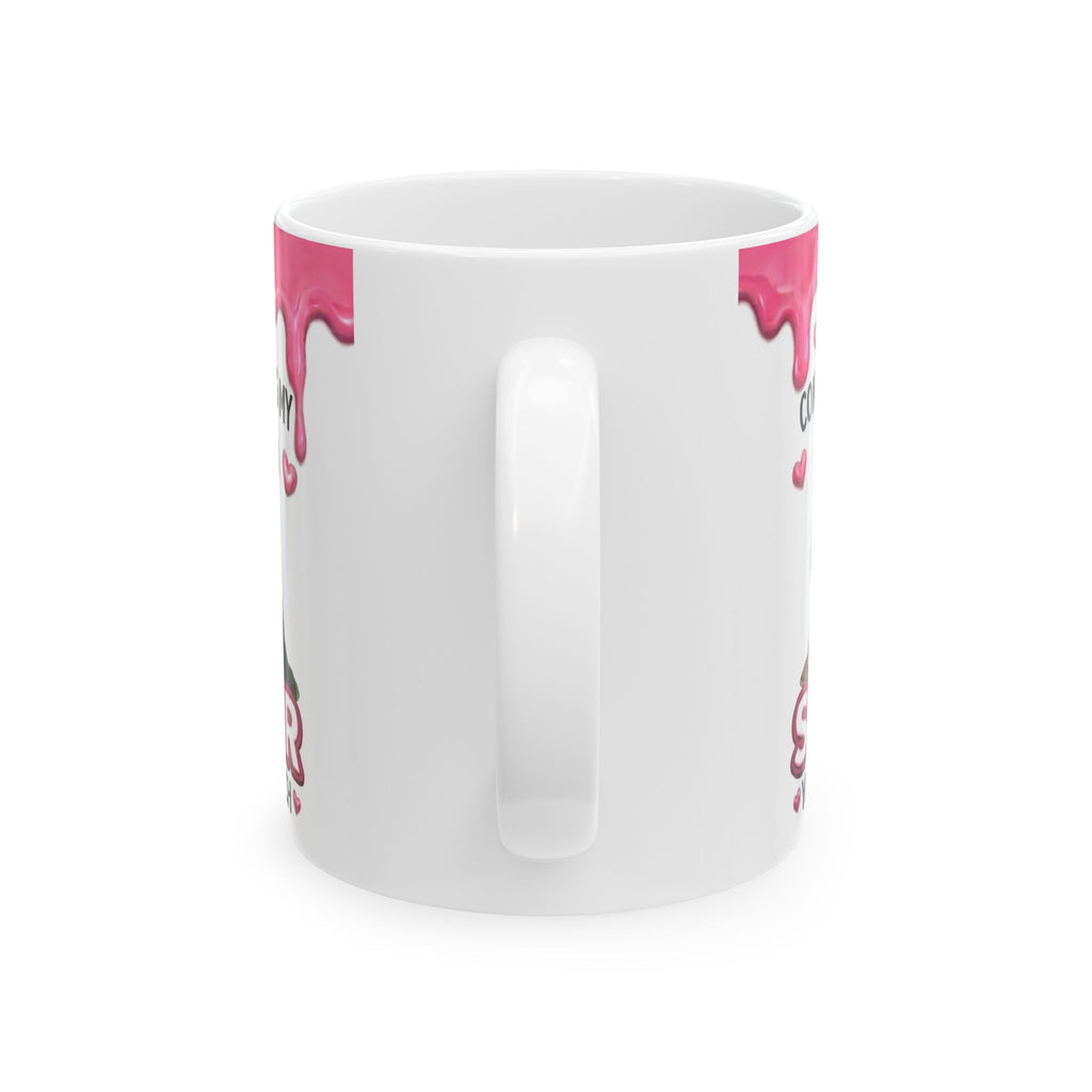 Sister Ceramic Mug – “Congrats on Being My Sister, You Lucky B**ch” Pink Drip Design (11oz/15oz)