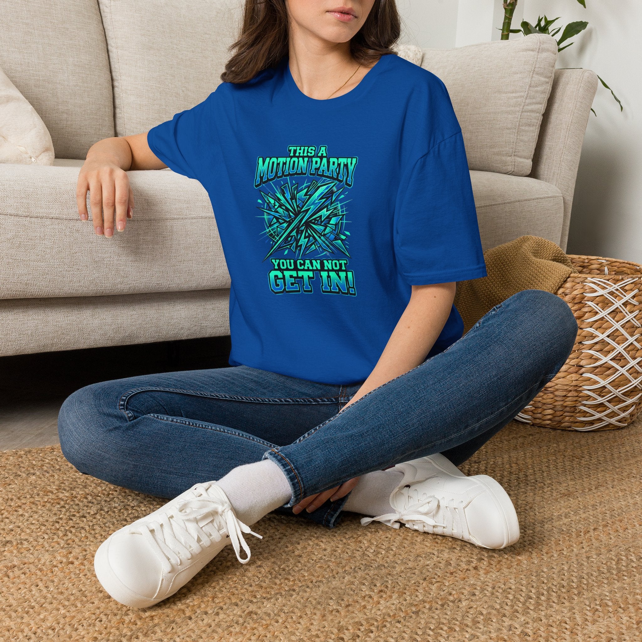 Motion Party T‑Shirt — "This a Motion Party, You Can Not Get In" Graphic Tee
