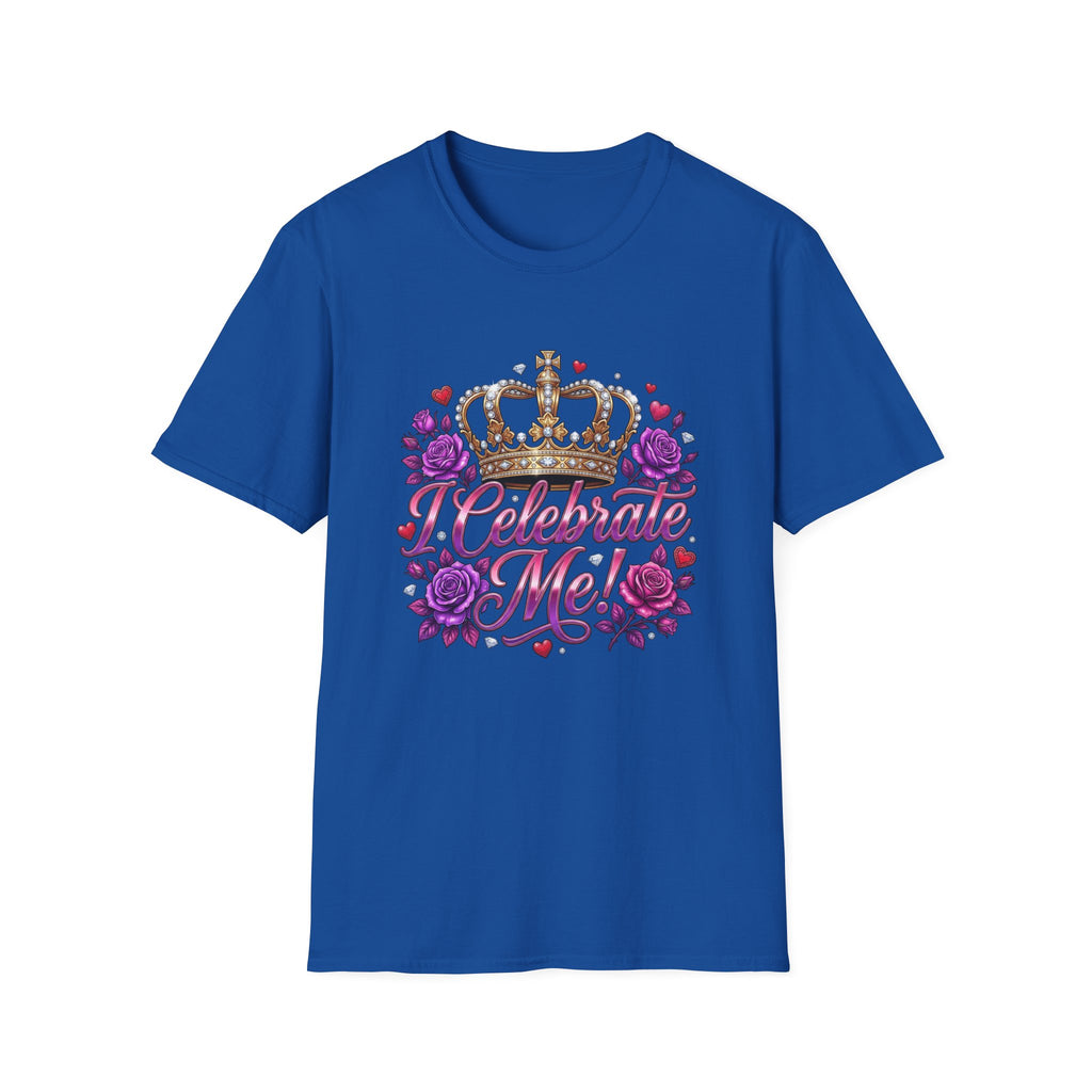 Celebrate Me T-Shirt — Crown & Roses Birthday Shirt