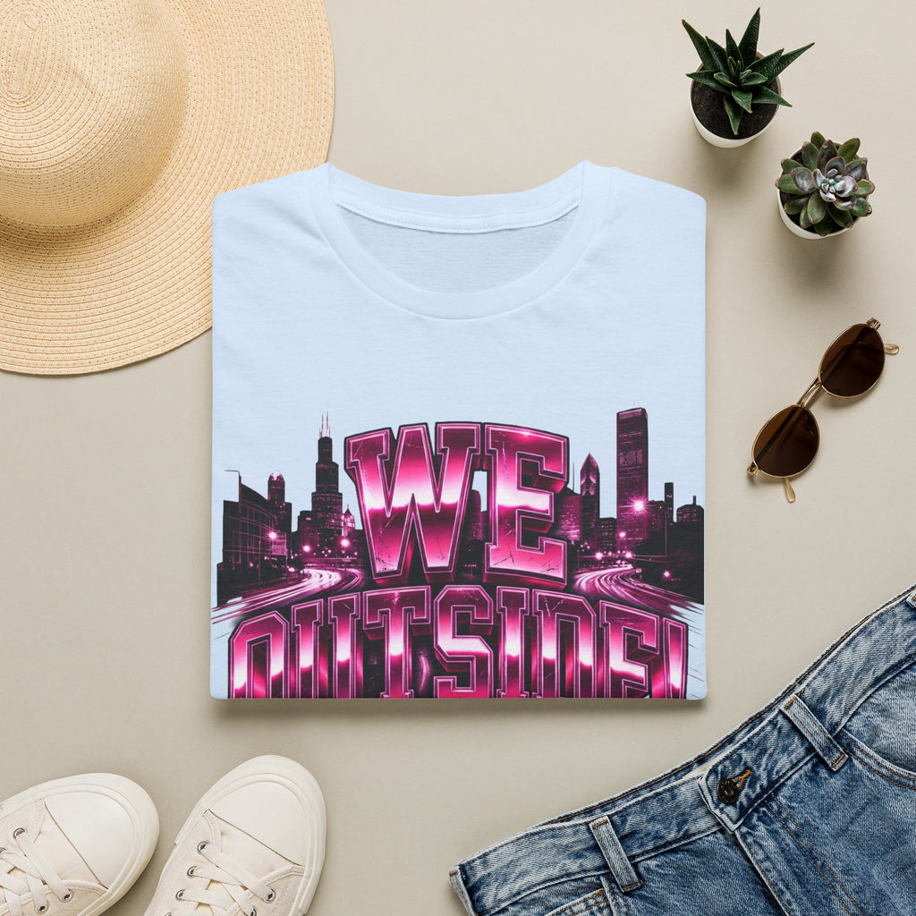 Well Outside Cityscape T-Shirt — Retro Neon Skyline Graphic Tee
