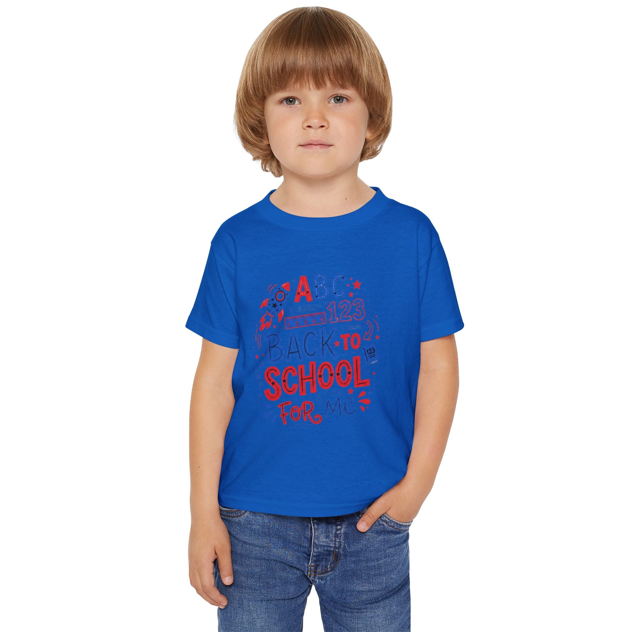 Back to School Toddler T-Shirt — "ABC 123 Back to School For Me"