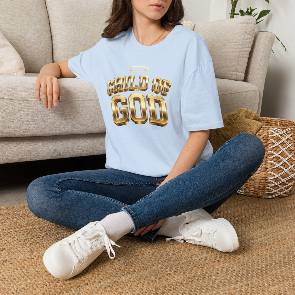 Child of God T-Shirt — Gold Halo Faith Graphic Tee