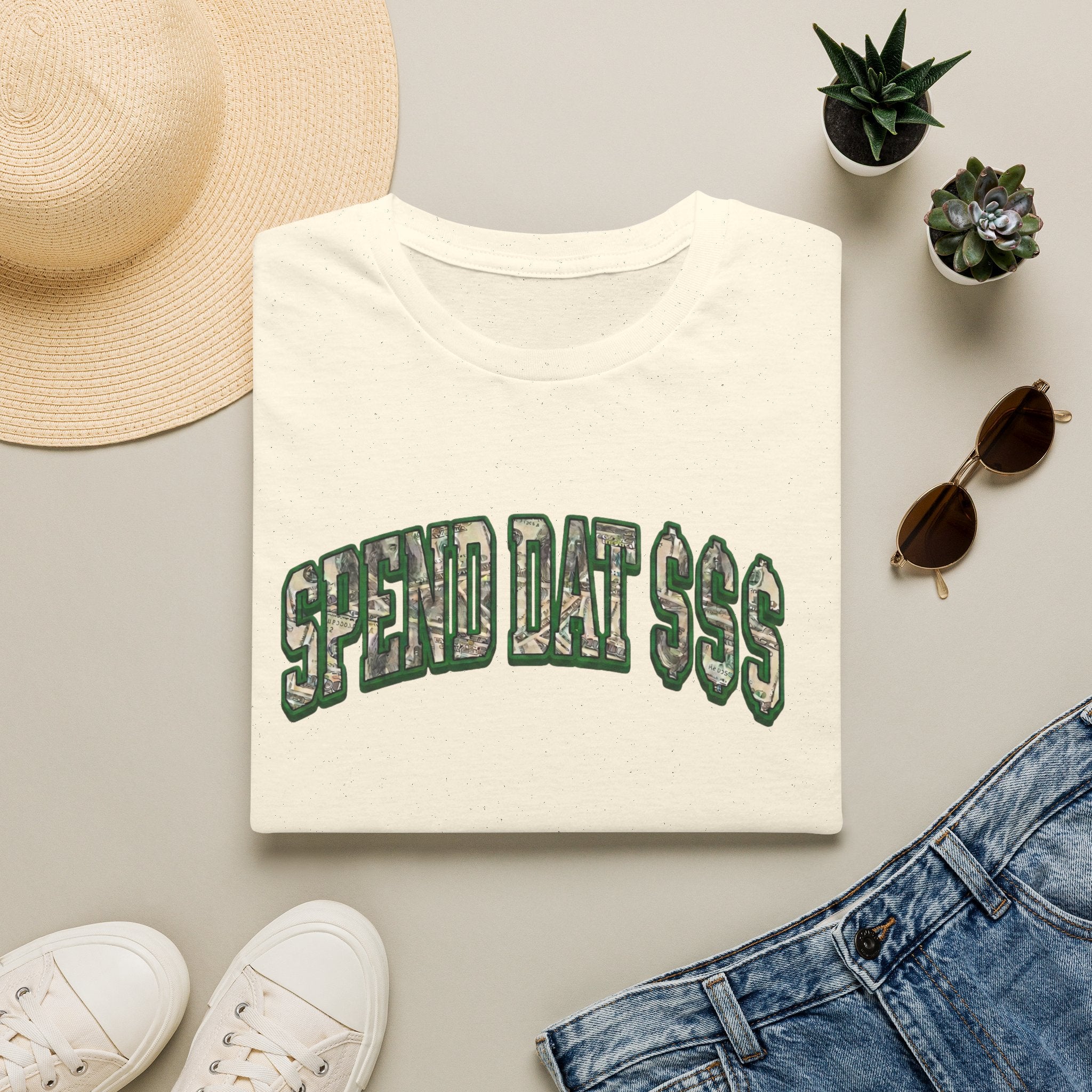 Spend Dat  T-Shirt — Camo Money Graphic Tee