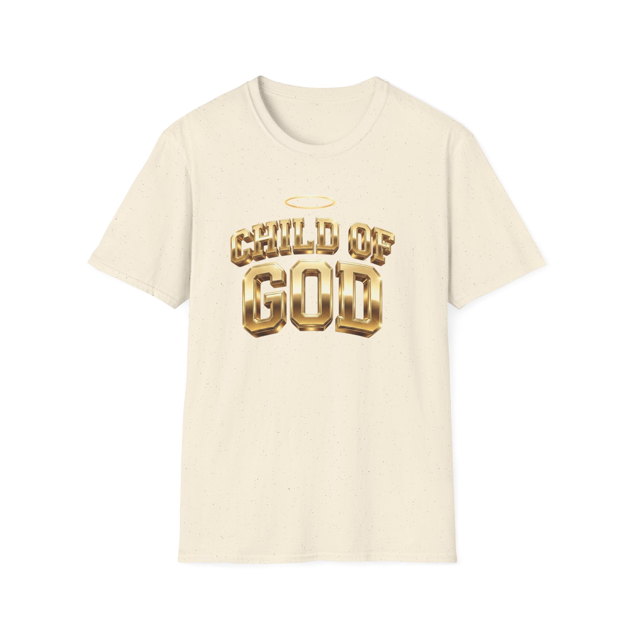 Child of God T-Shirt — Gold Halo Faith Graphic Tee